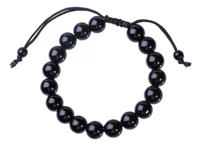 PULSERA TURMALINA PIEDRAS NATURALES MINIMALISTA UNISEX - 1