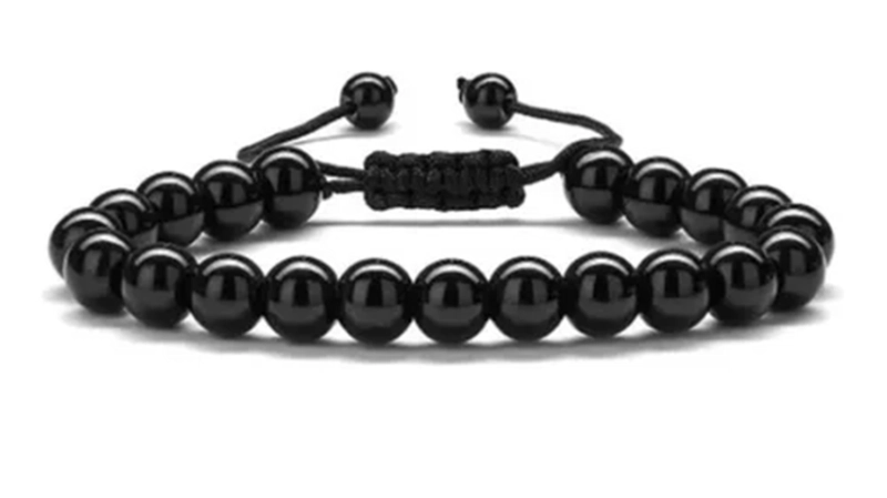 PULSERA TURMALINA PIEDRAS NATURALES MINIMALISTA UNISEX - 3