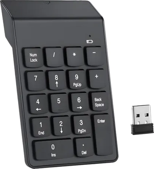 TECLADO NUME RICO INALAMBRICO USB 2.4G PORTATIL - 1