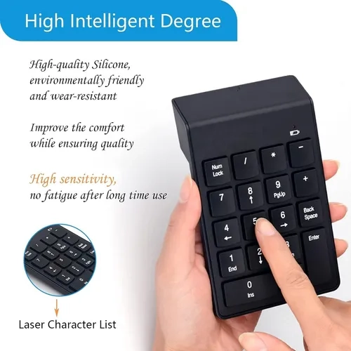 TECLADO NUME RICO INALAMBRICO USB 2.4G PORTATIL - 4