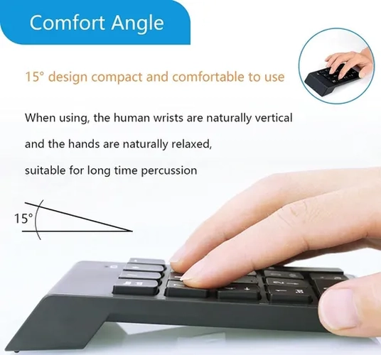TECLADO NUME RICO INALAMBRICO USB 2.4G PORTATIL - 5