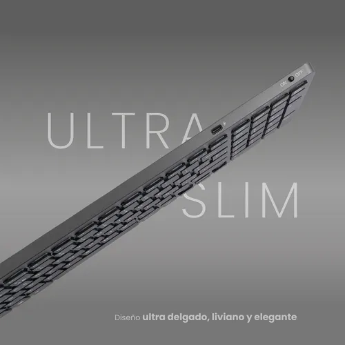 TECLADO CYGNA SLIM INALAMBRICO GRAFITO - 2