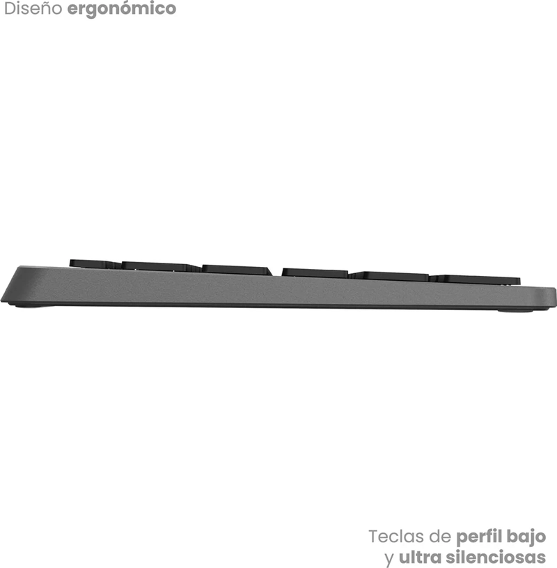 TECLADO CYGNA SLIM INALAMBRICO GRAFITO - 8