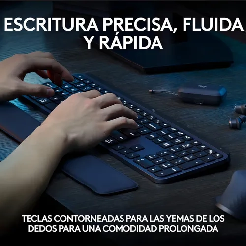 TECLADO LOGITECH MX KEYS S INALAMBRICO NEGRO ESPAÑOL - 6