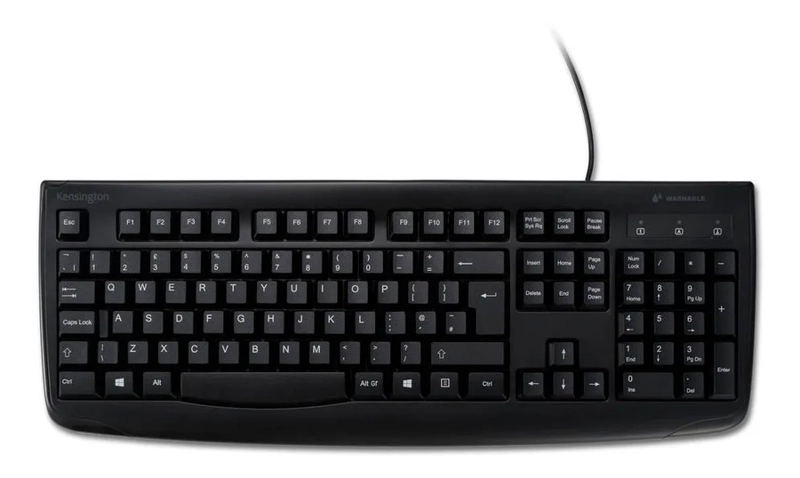 TECLADO LAVABLE ALAMBRICO FOR LIFE KENSINGTON NEGRO - 1