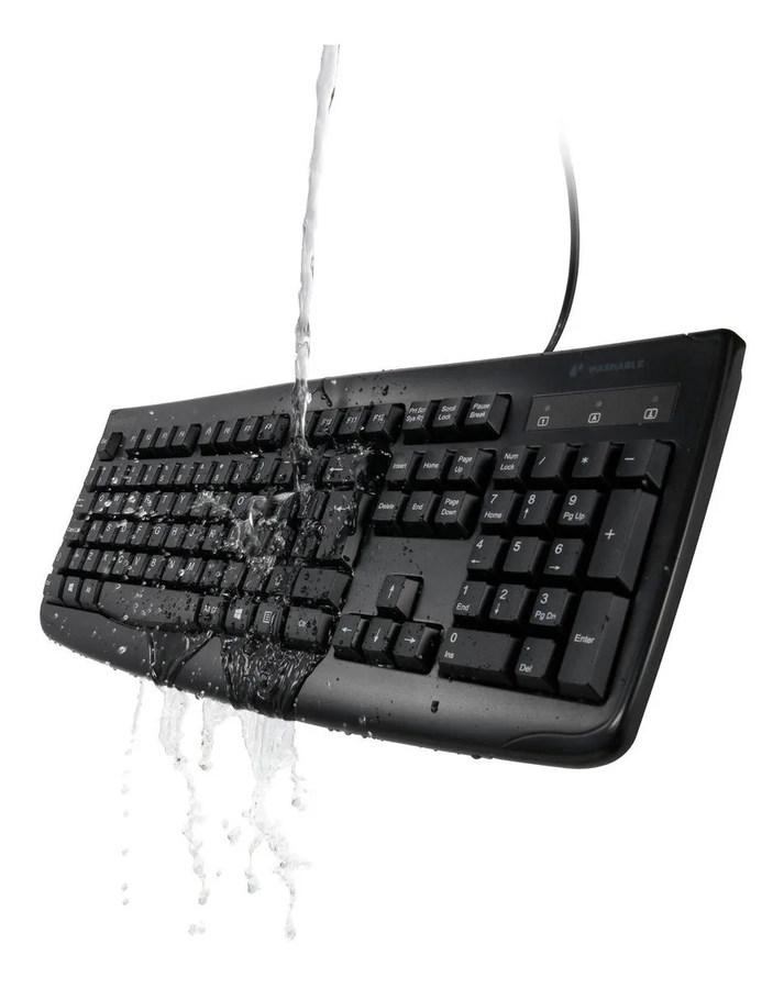 TECLADO LAVABLE ALAMBRICO FOR LIFE KENSINGTON NEGRO - 2
