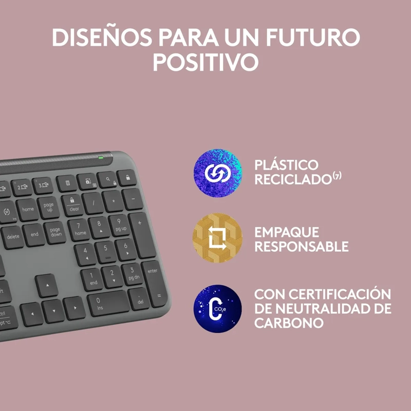 TECLADO LOGITECH K950 INALAMBRICO SLIM GRAFITO ESPAÑOL - 7