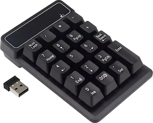 TECLADO INALAMBRICO MINI NUME RICO USB 2.4GHZ - 1