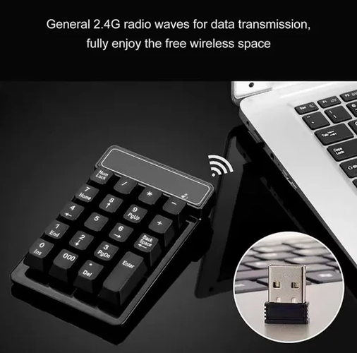 TECLADO INALAMBRICO MINI NUME RICO USB 2.4GHZ - 2