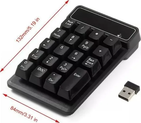 TECLADO INALAMBRICO MINI NUME RICO USB 2.4GHZ - 4