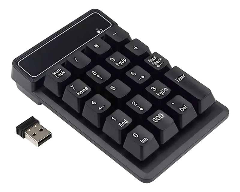 TECLADO NUME RICO INALAMBRICO 2.4GHZ WATERPROOF NEGRO - 2