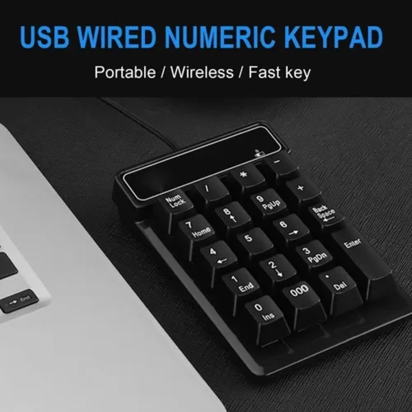 TECLADO MECANICO DIGITAL INALAMBRICO USB 19 TECLAS - 6