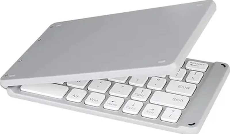 MINI TECLADO PLEGABLE BLUETOOTH INALAMBRICO BLANCO - 2