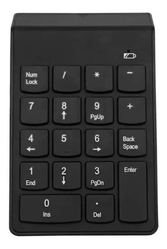 MINI TECLADO NUME RICO INALAMBRICO USB 18 TECLAS NEGRO - 1