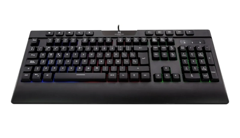 TECLADO MONSTER GAMES INCEPTION MEMBRANA ESPAÑOL USB - 5