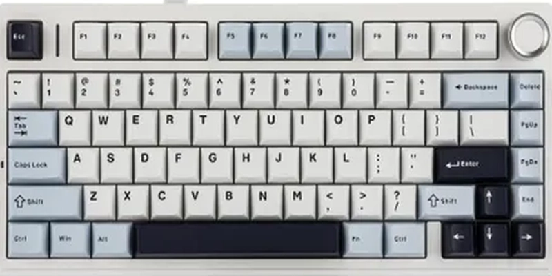 TECLADO AULA F75 MECANICO INALAMBRICO BLANCO INGLE S - 1