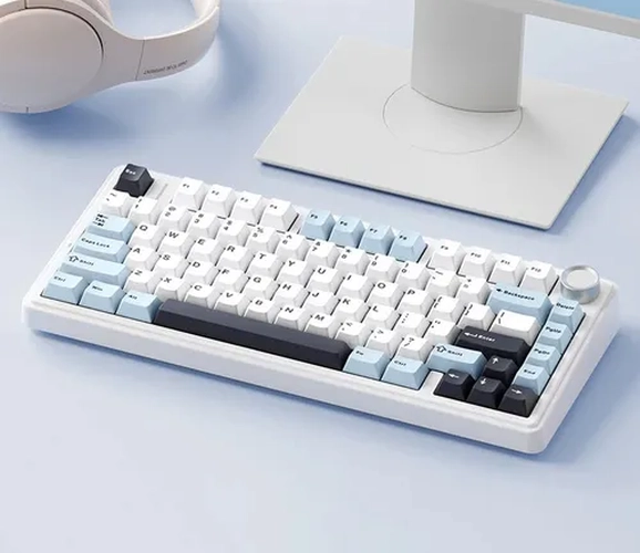 TECLADO AULA F75 MECANICO INALAMBRICO BLANCO INGLE S - 2