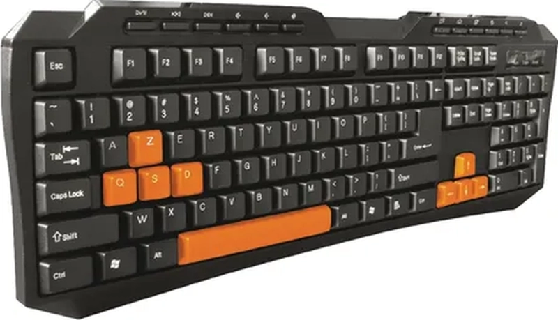 KIT TECLADO MOUSE INALAMBRICO GAMER - 1