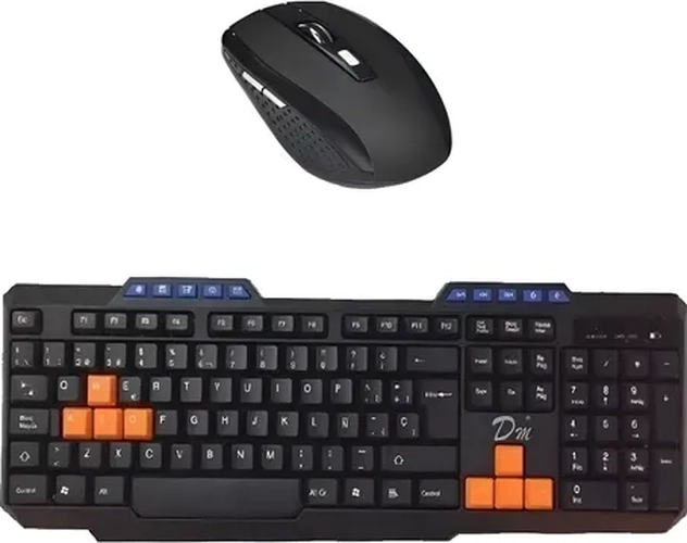 KIT TECLADO MOUSE INALAMBRICO GAMER - 5