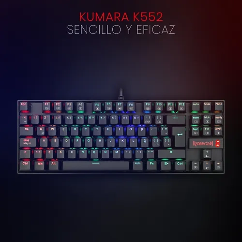 TECLADO REDRAGON KUMARA K552 RGB NEGRO ESPAÑOL - 6