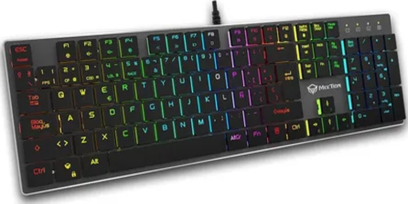 TECLADO MEETION MK80 MECANICO ULTRALIGERO RGB NEGRO - 2