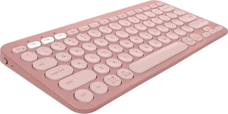 TECLADO LOGITECH PEBBLE K380S BLUETOOTH ROSADO ESPAÑOL - 1