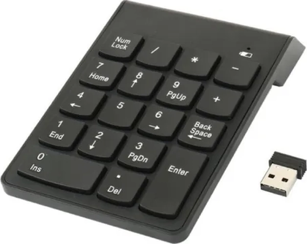 TECLADO MINI NUME RICO INALAMBRICO USB 18 TECLAS PC - 3