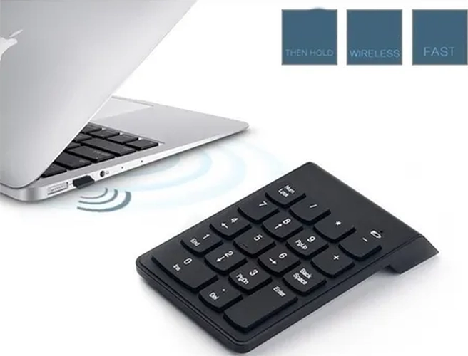 TECLADO NUME RICO INALAMBRICO USB MAC WINDOWS - 2