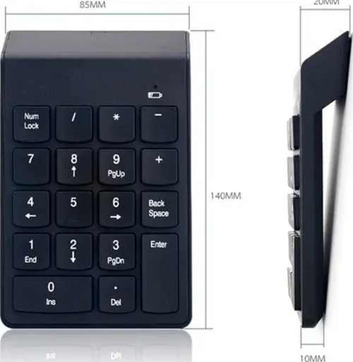 TECLADO NUME RICO INALAMBRICO USB MAC WINDOWS - 4
