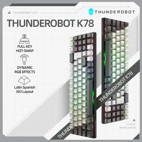 TECLADO MECANICO GAMER THUNDEROBOT K78 RGB ESPAÑOL - 5