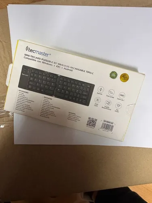 MINI TECLADO INALAMBRICO BLUETOOTH TECMASTER TM-100563 NEGRO - 3