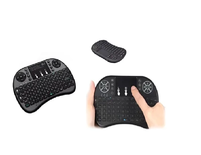 MINI TECLADO INALAMBRICO TOUCHPAD SMART TV PC XBOX NEGRO - 1