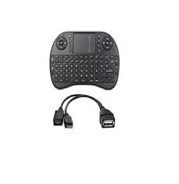 MINI TECLADO INALAMBRICO TOUCHPAD SMART TV PC XBOX NEGRO - 3