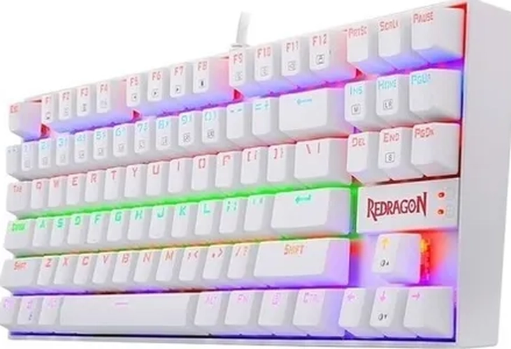 TECLADO REDRAGON KUMARA K552 RAINBOW BLANCO ESPAÑOL - 2
