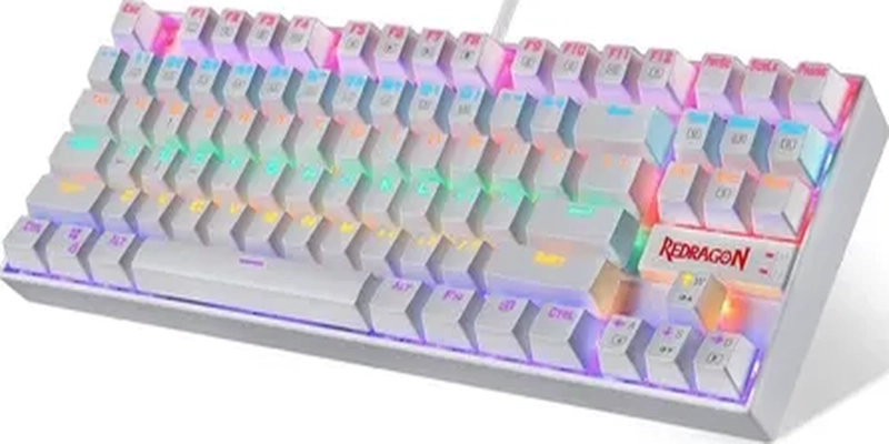 TECLADO REDRAGON KUMARA K552 RAINBOW BLANCO ESPAÑOL - 6