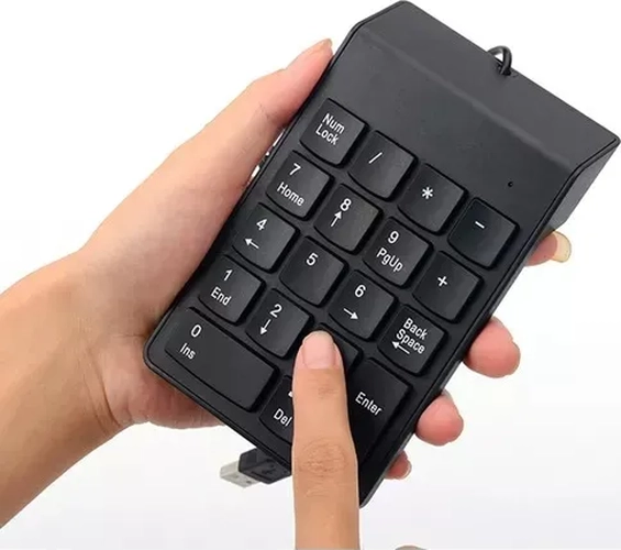 TECLADO NUME RICO USB NOTEBOOK ALAMBRICO FACIL DE USAR - 1