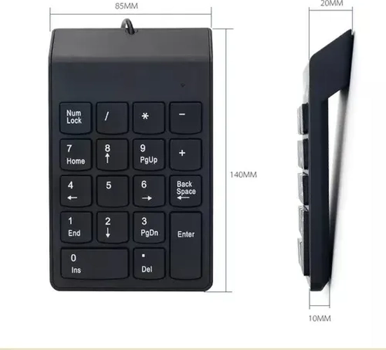 TECLADO NUME RICO USB NOTEBOOK ALAMBRICO FACIL DE USAR - 3