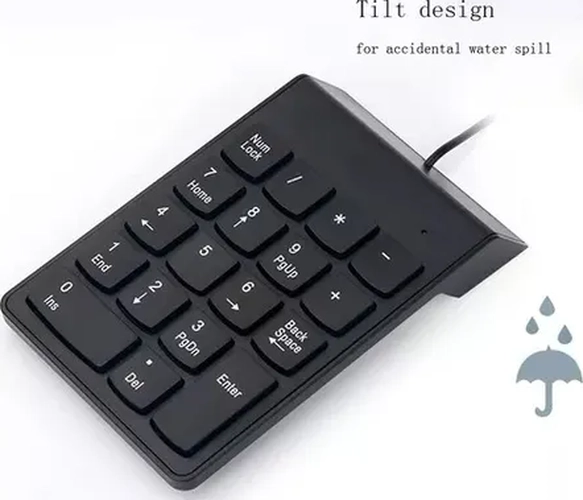 TECLADO NUME RICO USB NOTEBOOK ALAMBRICO FACIL DE USAR - 5