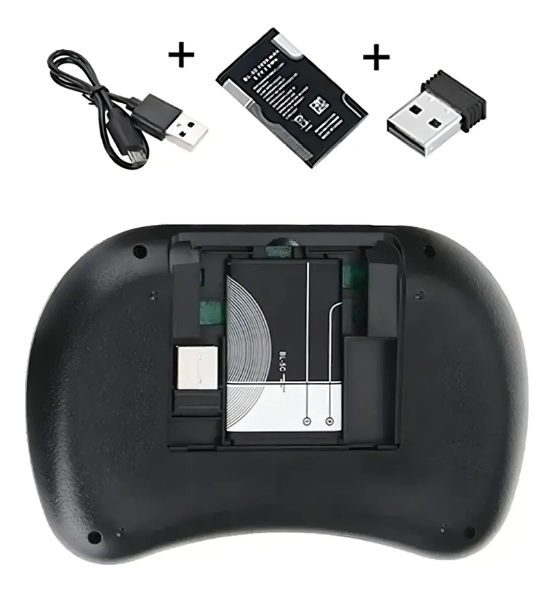 MINI TECLADO INALAMBRICO TOUCHPAD SMART TV XBOX NEGRO - 3