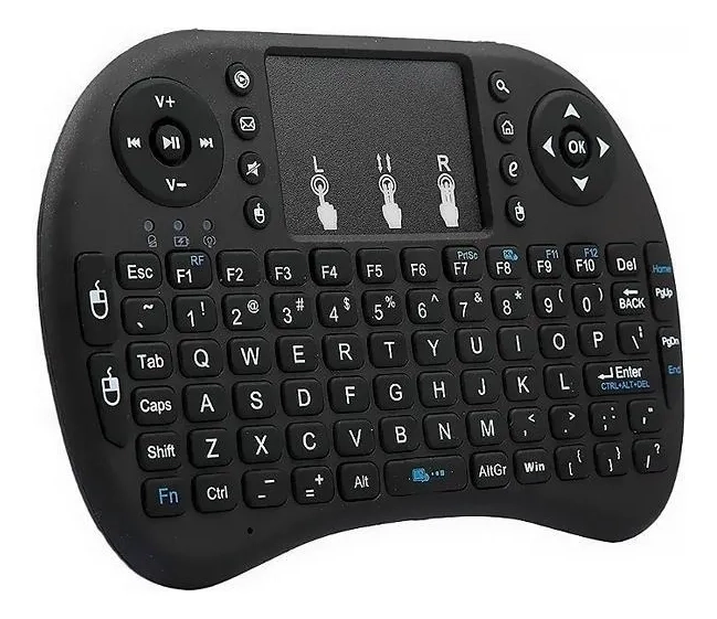 TECLADO BLUETOOTH SMART TOUCHPAD QWERTY NEGRO - 1