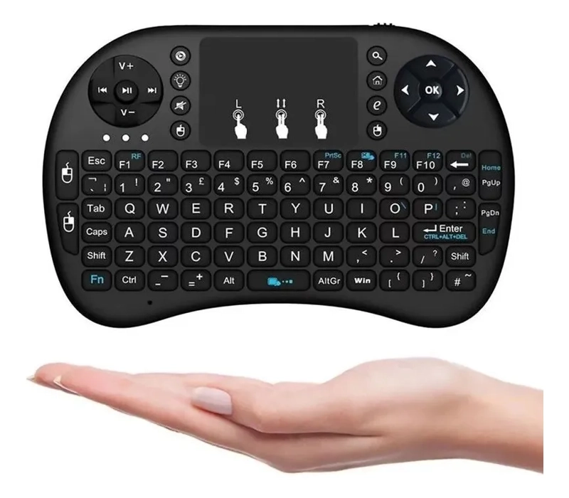 TECLADO BLUETOOTH SMART TOUCHPAD QWERTY NEGRO - 3