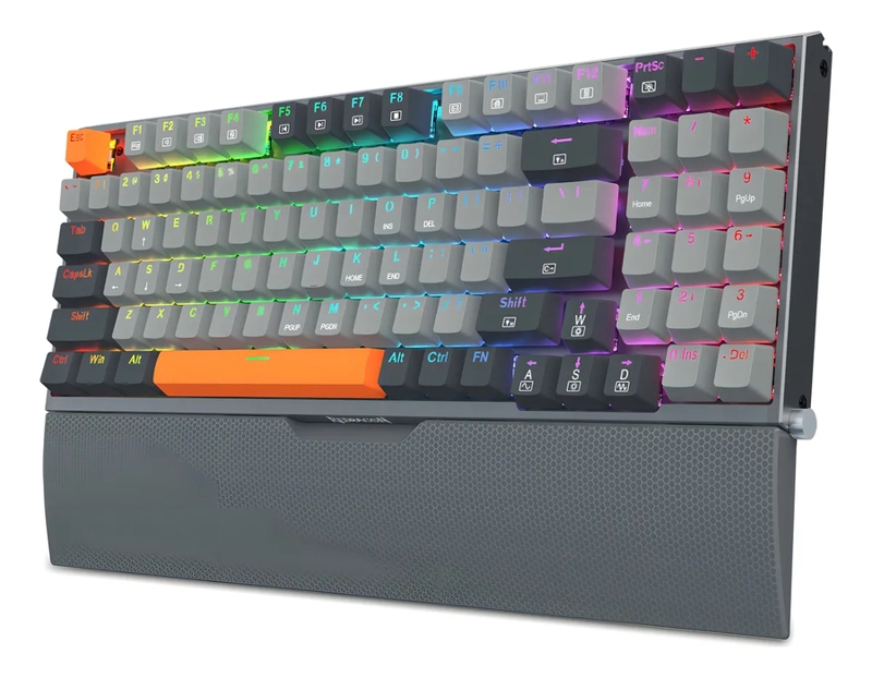 TECLADO REDRAGON OLAF K648 MECANICO RGB GRIS INGLE S - 3