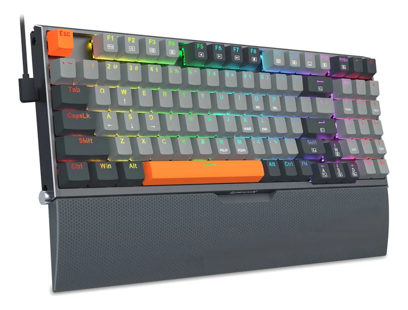 TECLADO REDRAGON OLAF K648 MECANICO RGB GRIS INGLE S - 5