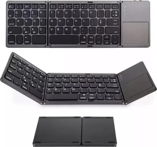 MINI TECLADO PLEGABLE BLUETOOTH CON TRACKPAD - 1