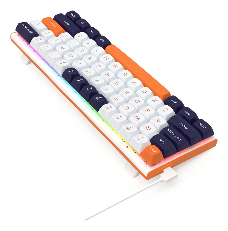 TECLADO REDRAGON FIDD K683 MECANICO RGB 60% BLANCO - 5