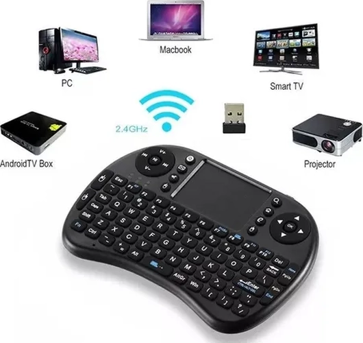MINI TECLADO INALAMBRICO SMART TV BOX PC CONTROL TV - 3