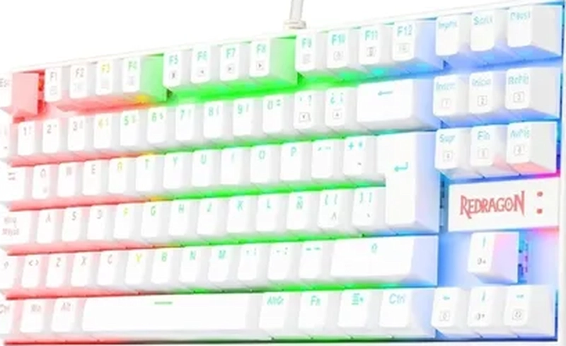 TECLADO REDRAGON KUMARA K552 RGB BLANCO ESPAÑOL - 2