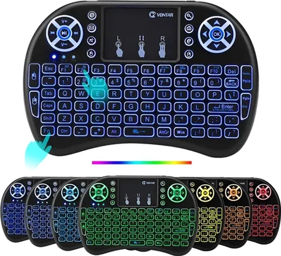 MINI TECLADO INALAMBRICO SMART TV BOX PC CONTROL TV - 3