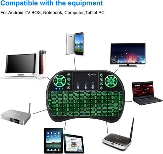 MINI TECLADO INALAMBRICO SMART TV BOX PC CONTROL TV - 4