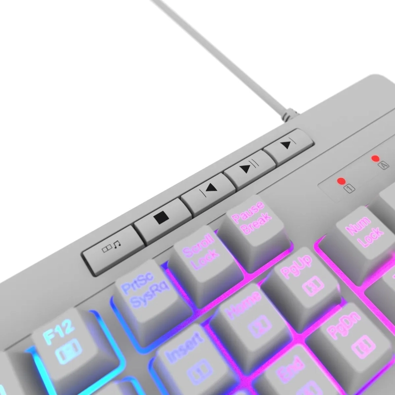 TECLADO GAMER REDRAGON SHIVA K512W RGB BLANCO - 4